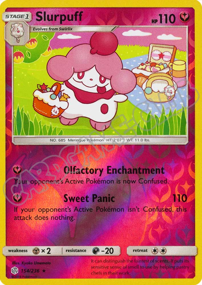 154 / 236 Slurpuff rara foil reverse (EN) -NEAR MINT-