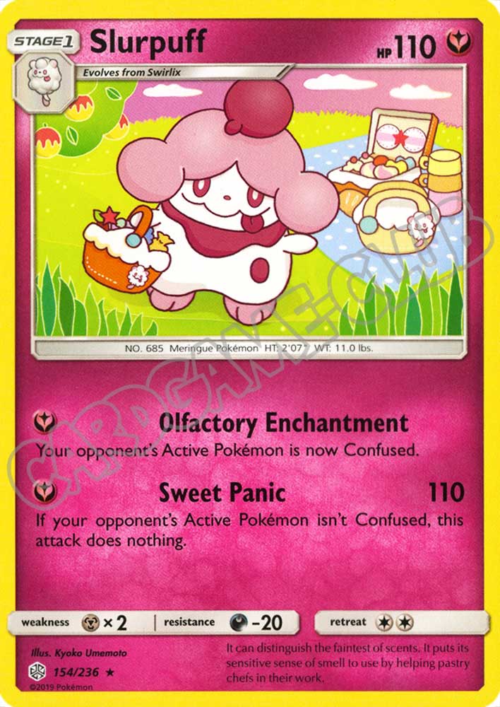 154 / 236 Slurpuff rara normale (EN) -NEAR MINT-
