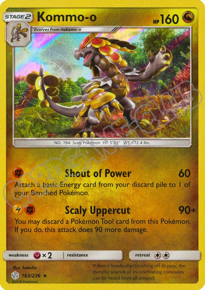 163 / 236 Kommo-o rara foil (EN) -NEAR MINT-