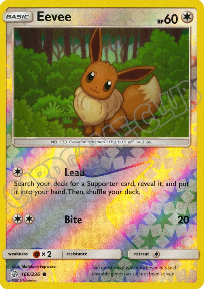 166 / 236 Eevee comune foil reverse (EN) -NEAR MINT-