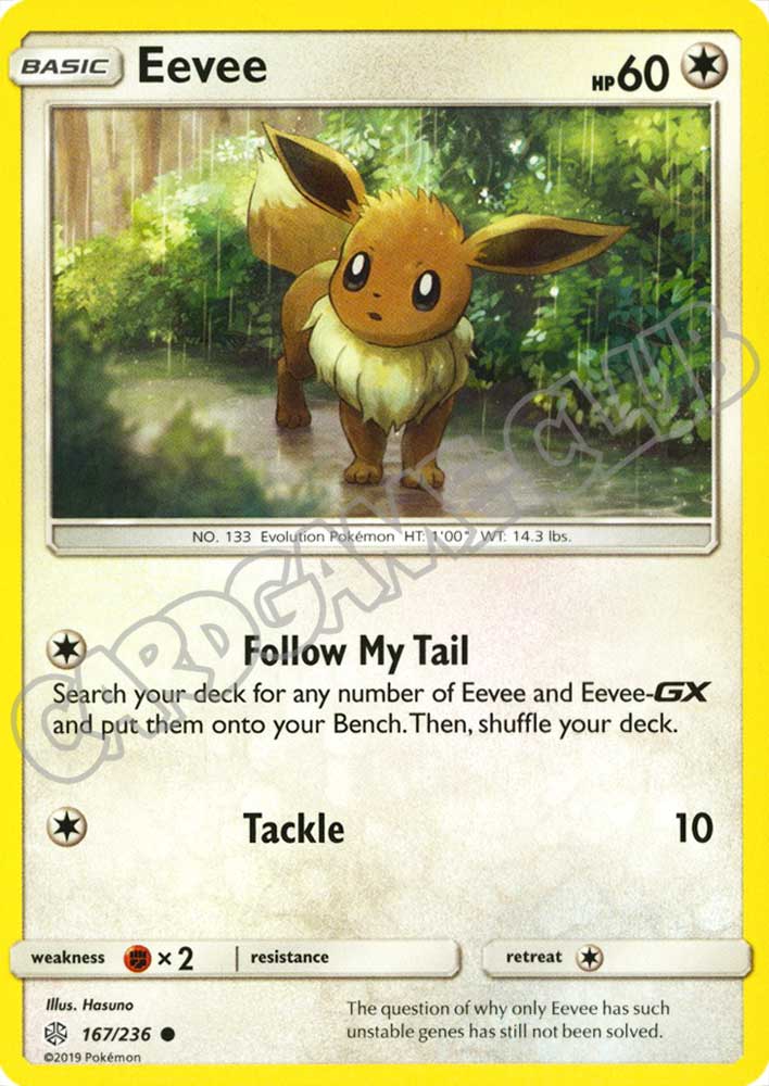 167 / 236 Eevee comune normale (EN) -NEAR MINT-