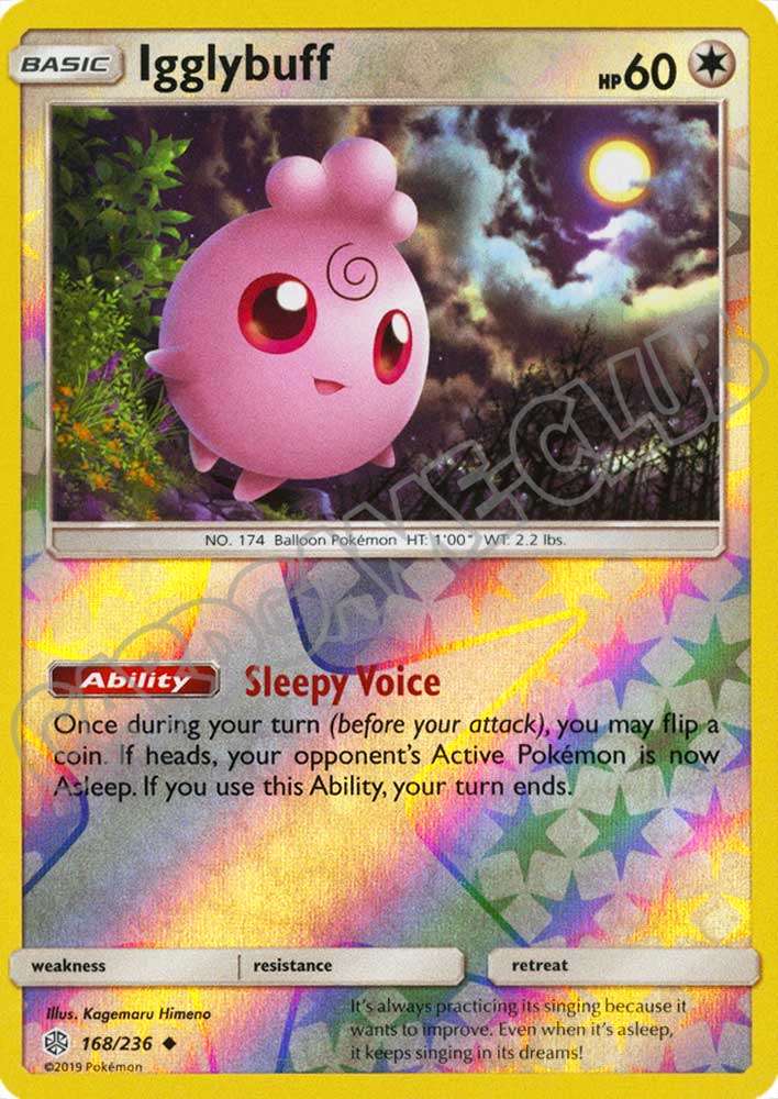 168 / 236 Igglybuff non comune foil reverse (EN) -NEAR MINT-