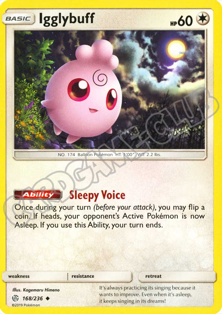 168 / 236 Igglybuff non comune normale (EN) -NEAR MINT-