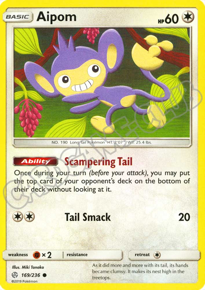 169 / 236 Aipom comune normale (EN) -NEAR MINT-