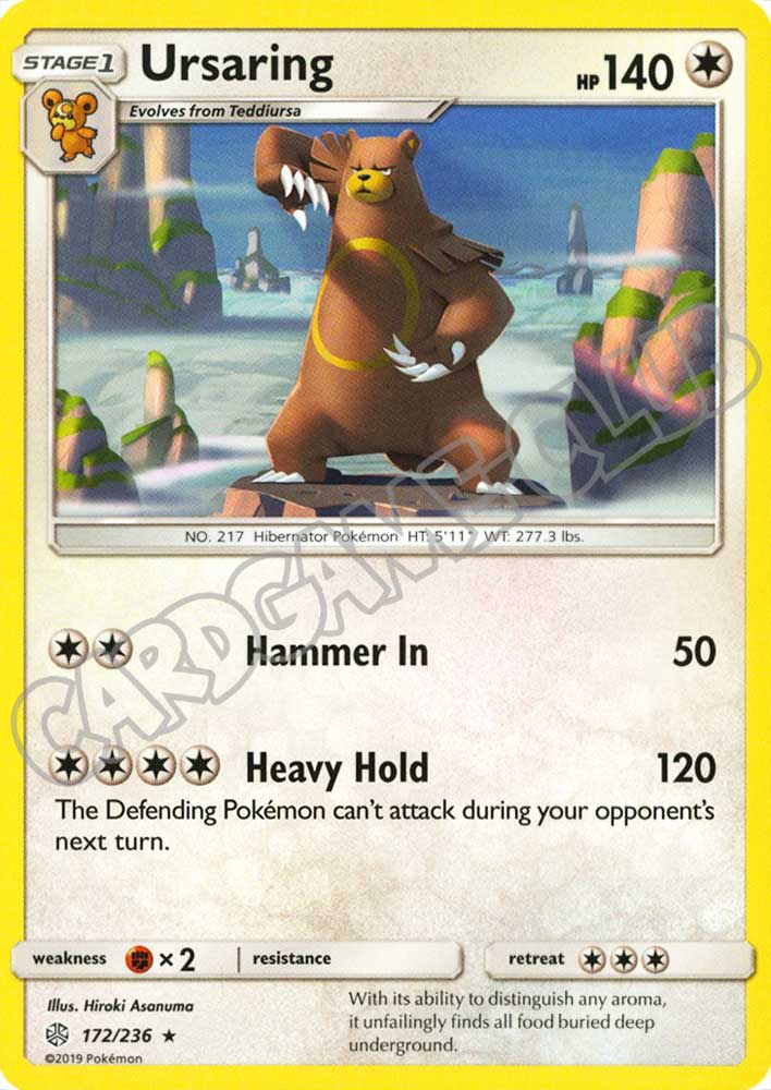 172 / 236 Ursaring rara normale (EN) -NEAR MINT-