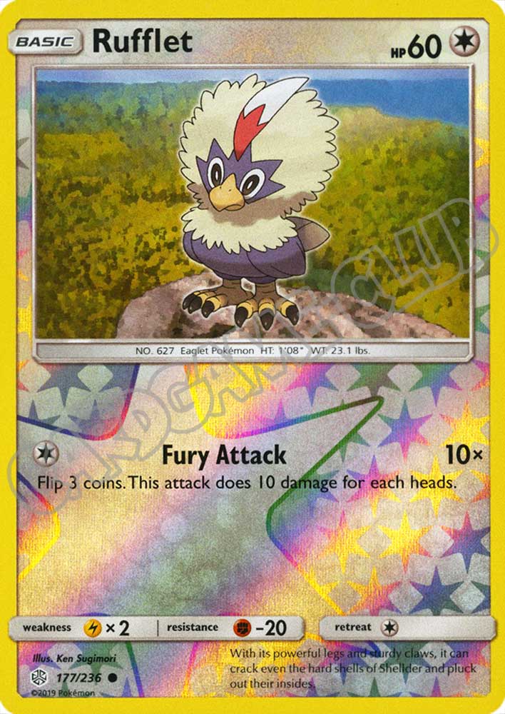 177 / 236 Rufflet comune foil reverse (EN) -NEAR MINT-