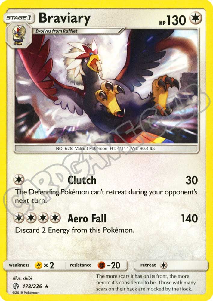 178 / 236 Braviary rara normale (EN) -NEAR MINT-
