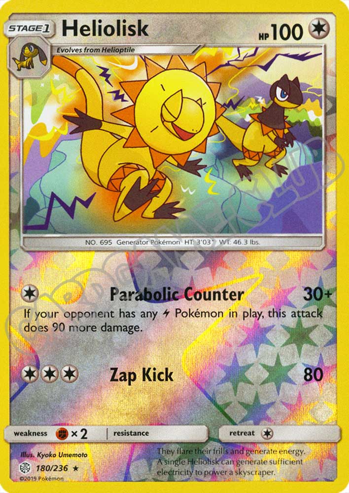 180 / 236 Heliolisk rara foil reverse (EN) -NEAR MINT-