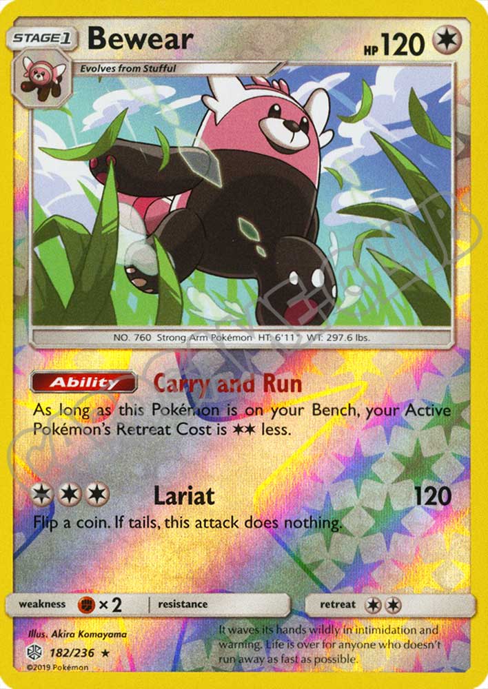 182 / 236 Bewear rara foil reverse (EN) -NEAR MINT-