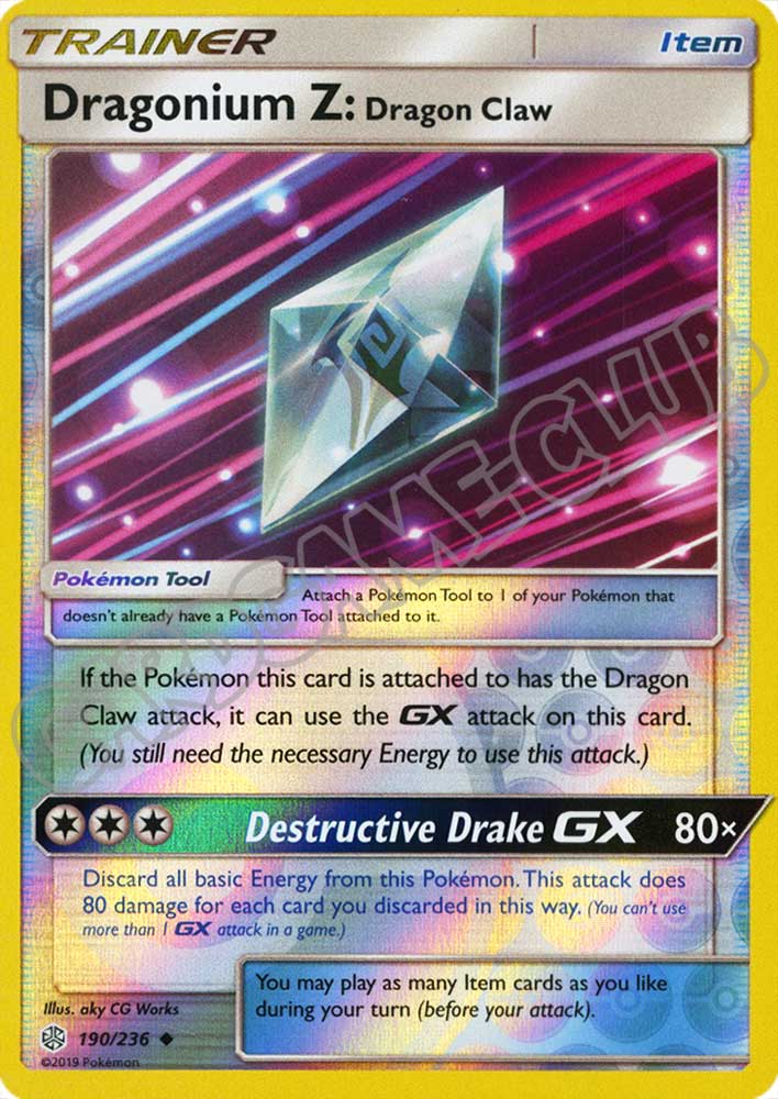 190 / 236 Dragonium Z non comune foil reverse (EN) -NEAR MINT-