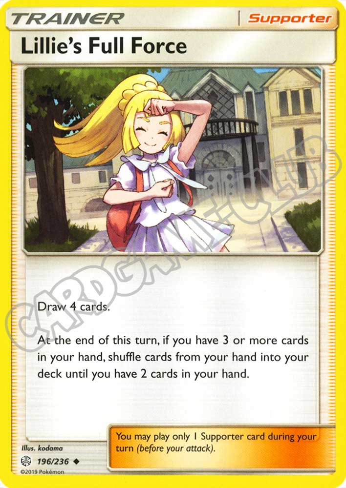 196 / 236 Lillie's Best Effort non comune normale (EN) -NEAR MINT-