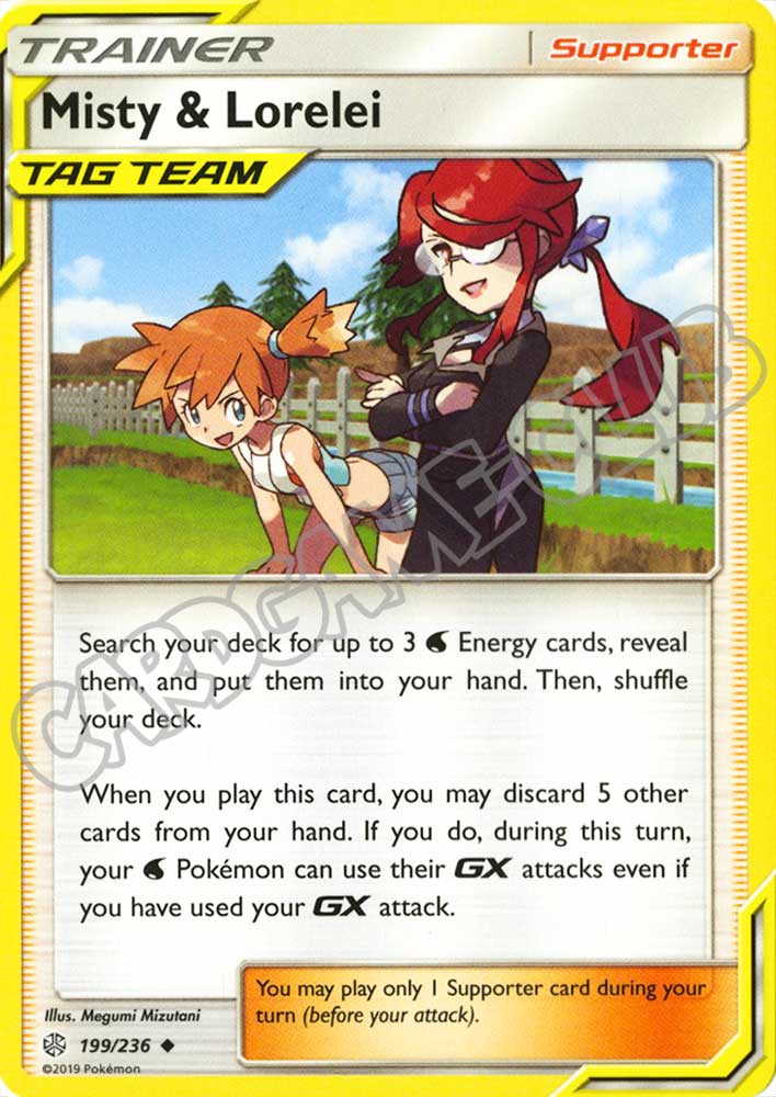 199 / 236 Misty & Lorelei non comune normale (EN) -NEAR MINT-