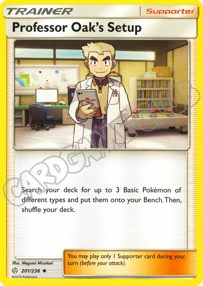 201 / 236 Professor Oak's Setting non comune normale (EN) -NEAR MINT-