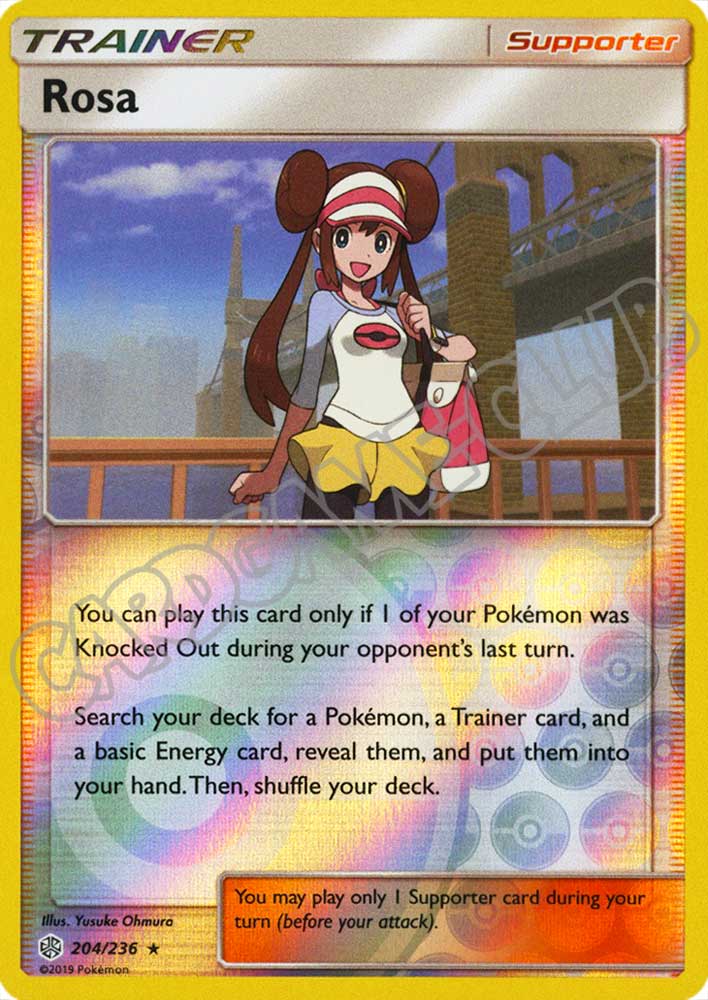 204 / 236 Rosa rara foil reverse (EN) -NEAR MINT-