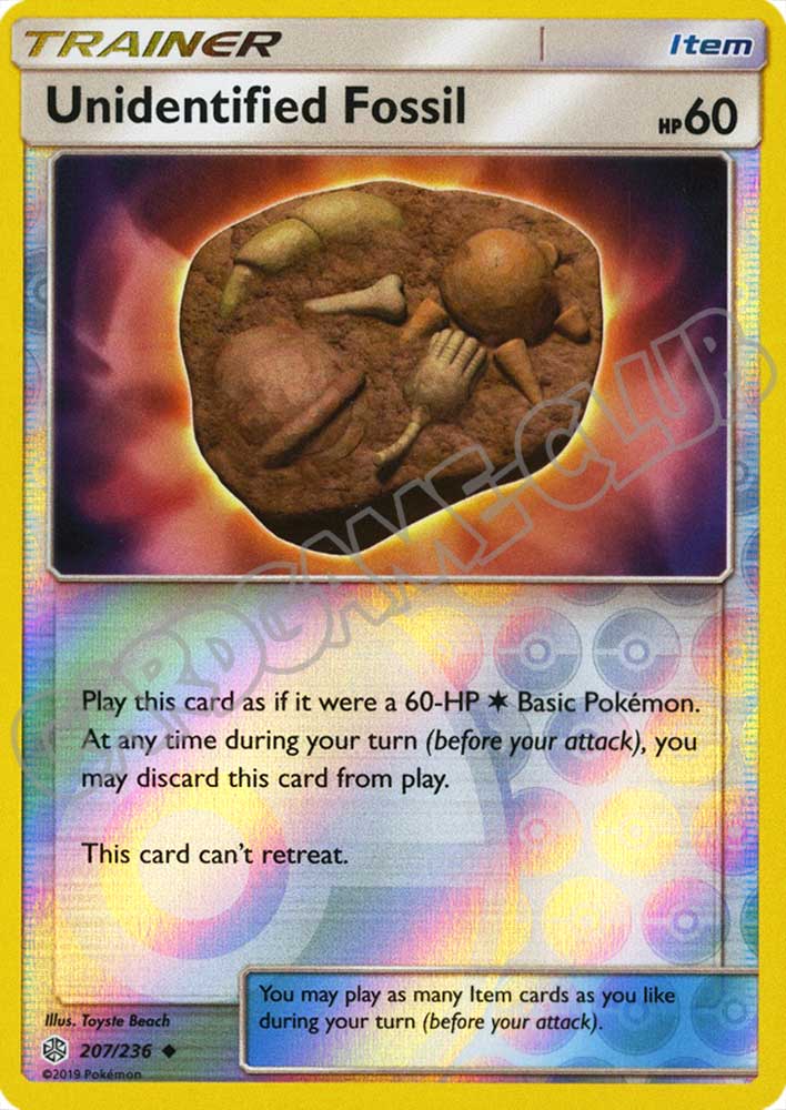 207 / 236 Unidentified Fossil non comune foil reverse (EN) -NEAR MINT-