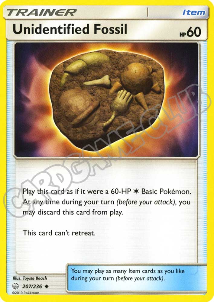 207 / 236 Unidentified Fossil non comune normale (EN) -NEAR MINT-