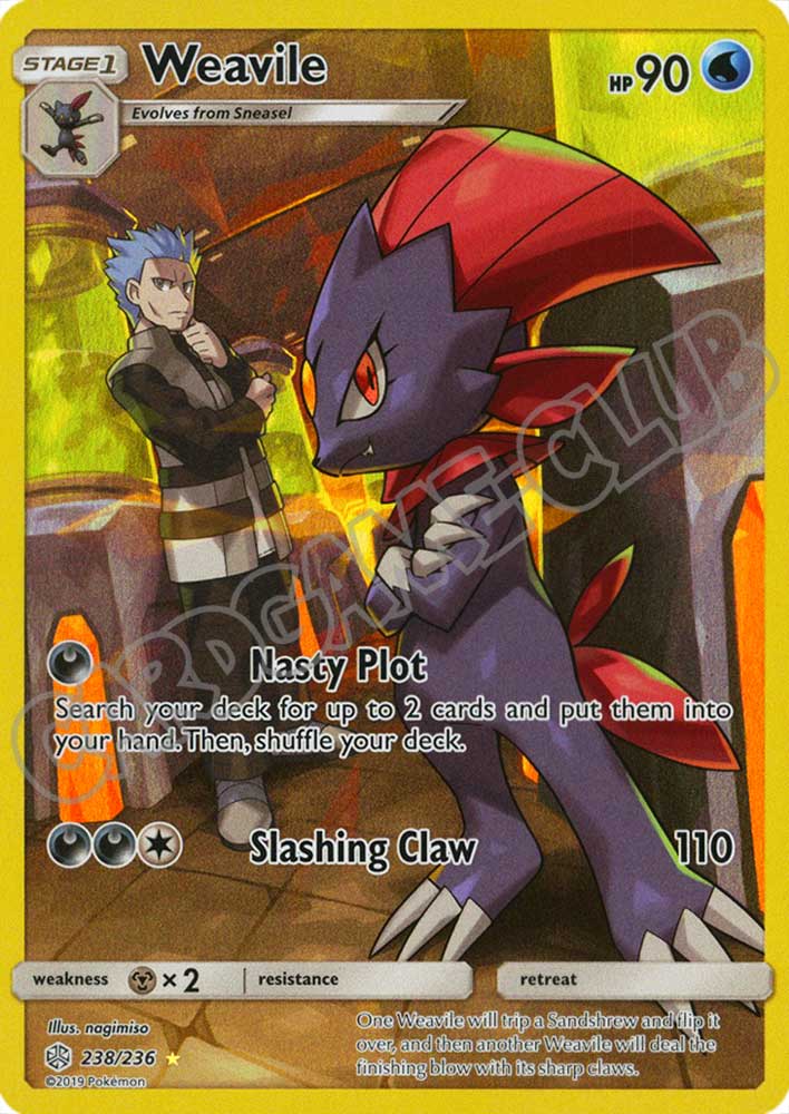 238 / 236 Weavile rara segreta foil (EN) -NEAR MINT-