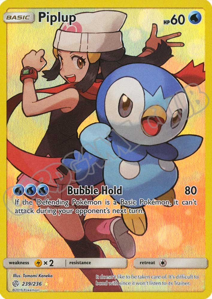 239 / 236 Piplup rara segreta foil (EN) -NEAR MINT-