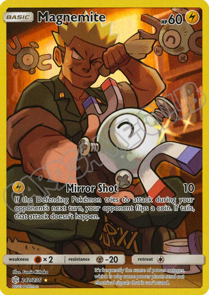 242 / 236 Magnemite rara segreta foil (EN) -NEAR MINT-