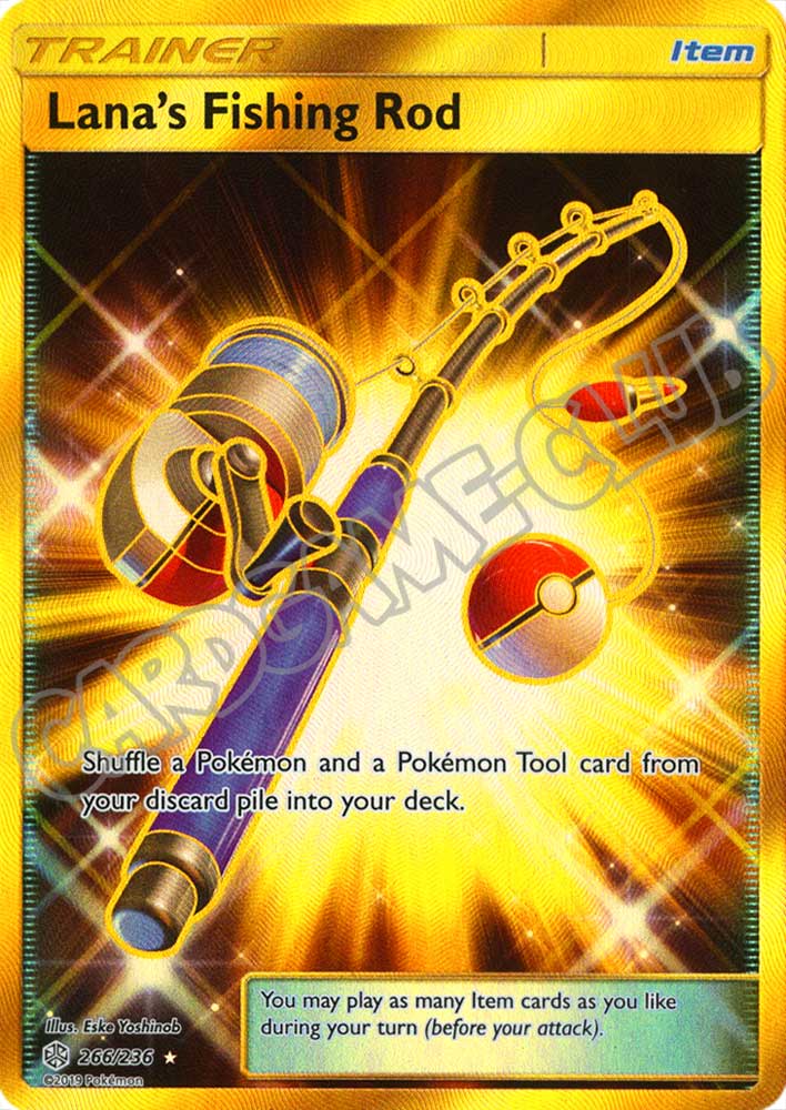 266 / 236 Lana's Fishing Rod rara segreta foil (EN) -NEAR MINT-