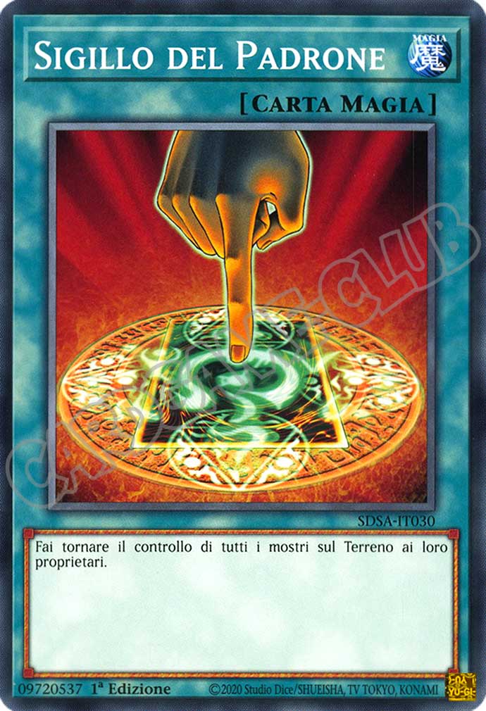 SDSA-IT030 Sigillo del Padrone comune 1a Edizione (IT) -NEAR MINT-