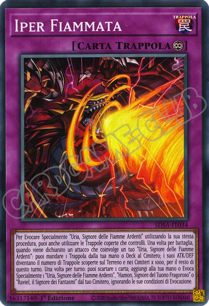 SDSA-IT034 Iper Fiammata super rara 1a Edizione (IT) -NEAR MINT-