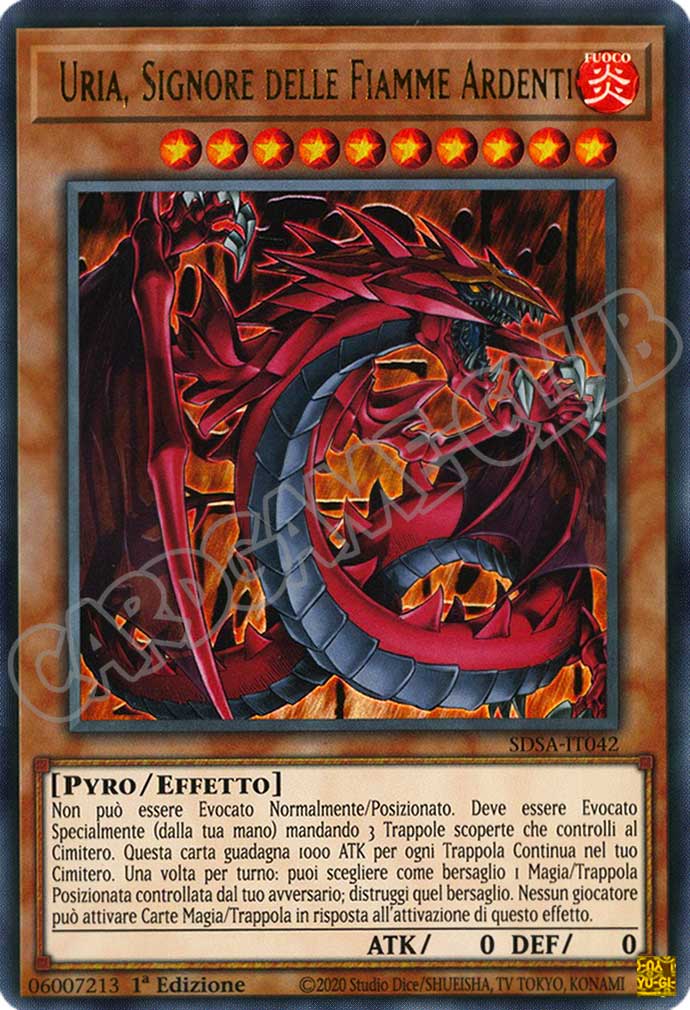 SDSA-IT042 Uria, Signore delle Fiamme Ardenti ultra rara 1a Edizione (IT) -NEAR MINT-