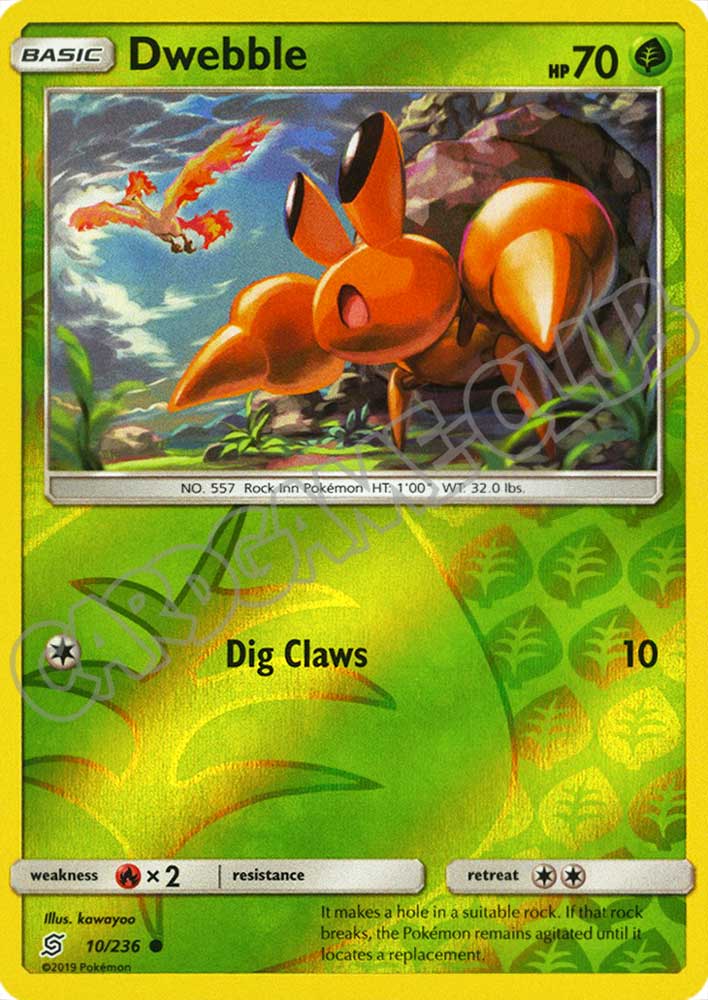 010 / 236 Dwebble comune foil reverse (EN) -NEAR MINT-