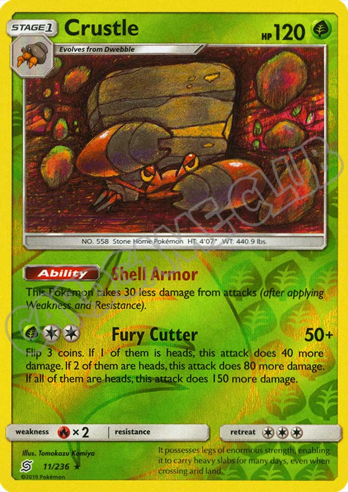 011 / 236 Crustle rara foil reverse (EN) -NEAR MINT-