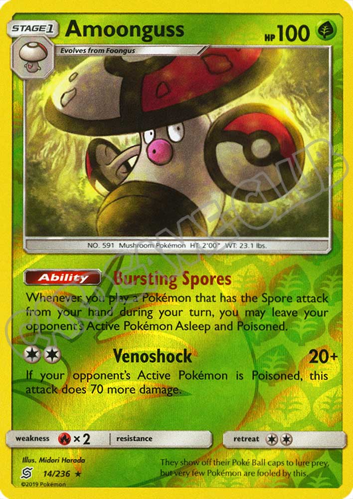 014 / 236 Amoongus rara foil reverse (EN) -NEAR MINT-