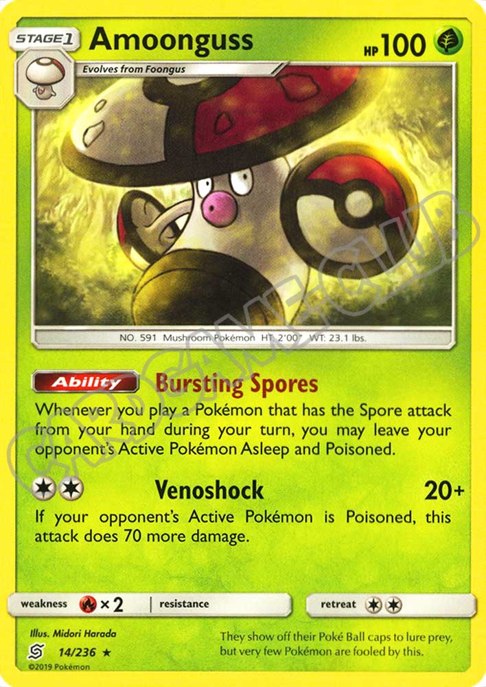 014 / 236 Amoongus rara normale (EN) -NEAR MINT-