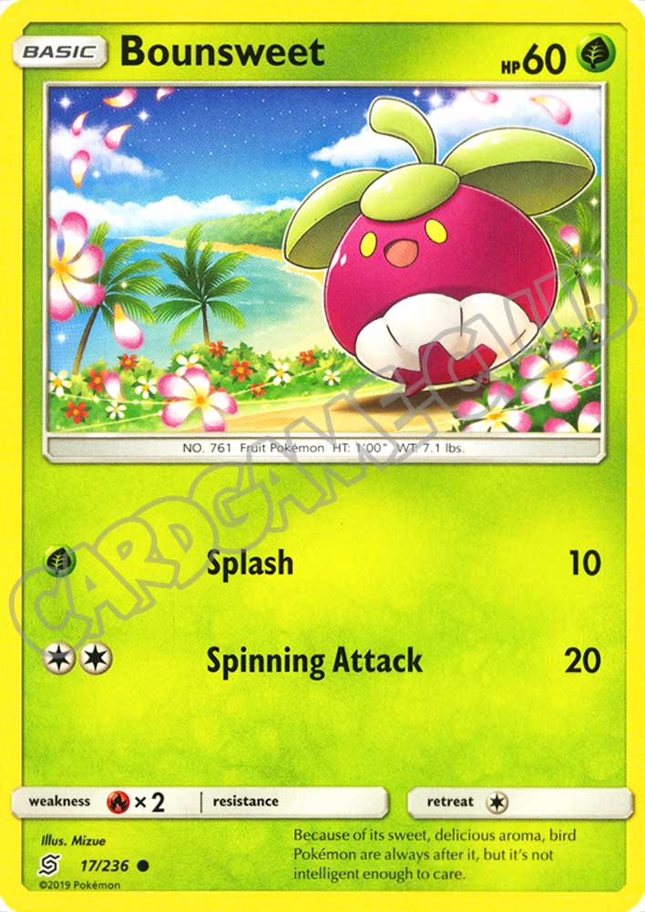 017 / 236 Bounsweet comune normale (EN) -NEAR MINT-