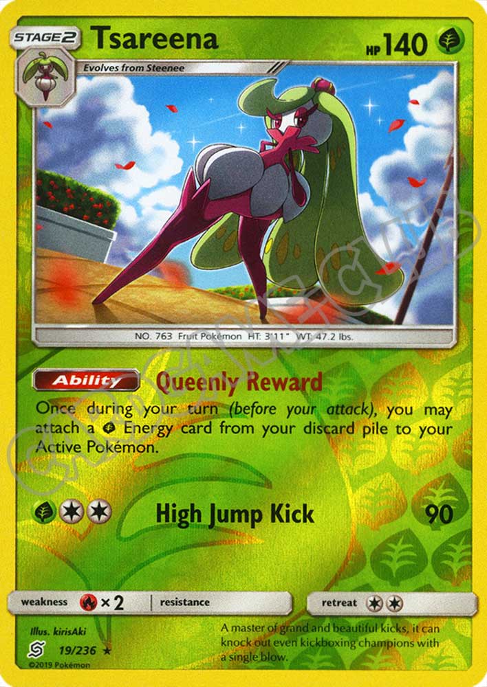 019 / 236 Tsareena rara foil reverse (EN) -NEAR MINT-