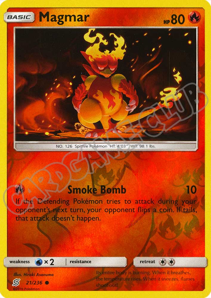 021 / 236 Magmar comune foil reverse (EN) -NEAR MINT-