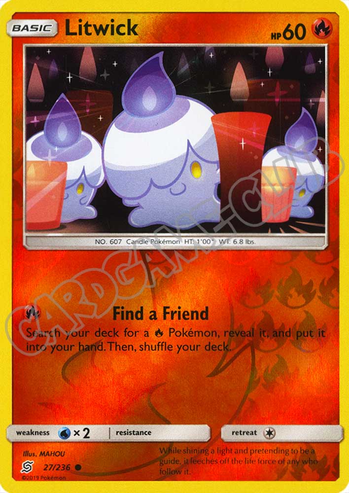 027 / 236 Litwick comune foil reverse (EN) -NEAR MINT-