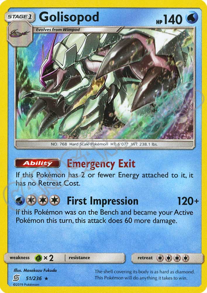 051 / 236 Golisopod non comune normale (EN) -NEAR MINT-