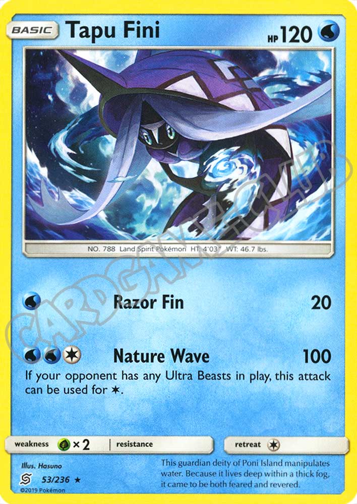 053 / 236 Tapu Fini rara normale (EN) -NEAR MINT-