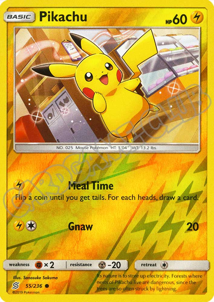055 / 236 Pikachu comune foil reverse (EN) -NEAR MINT-