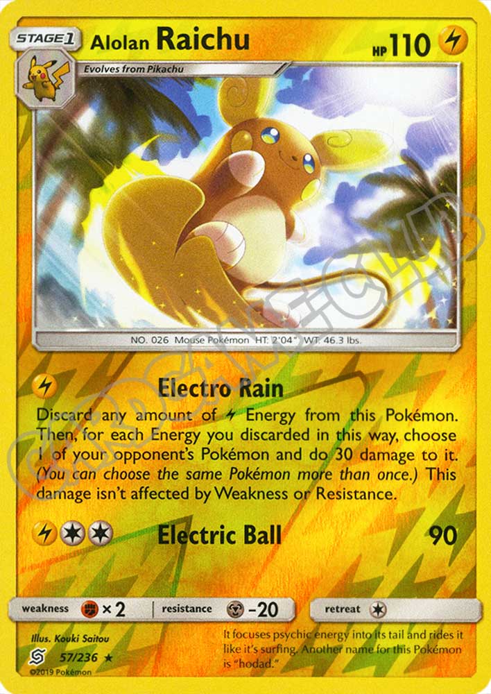 057 / 236 Alolan Raichu rara foil reverse (EN) -NEAR MINT-