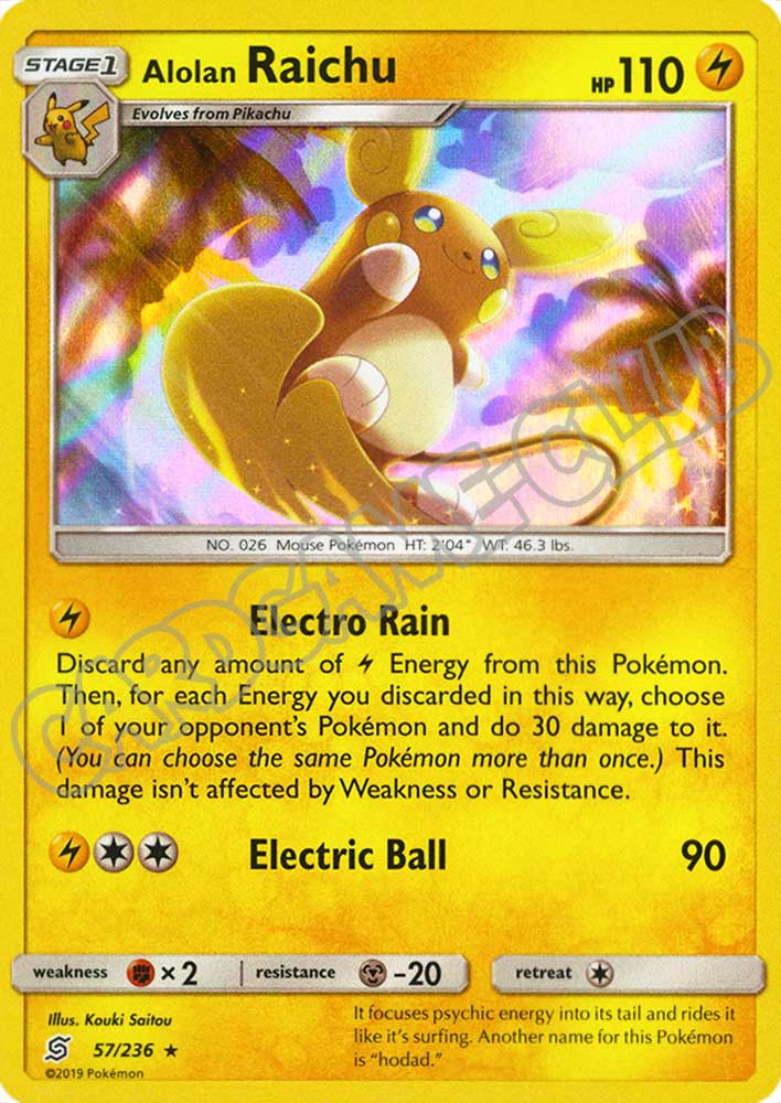 057 / 236 Alolan Raichu rara foil (EN) -NEAR MINT-