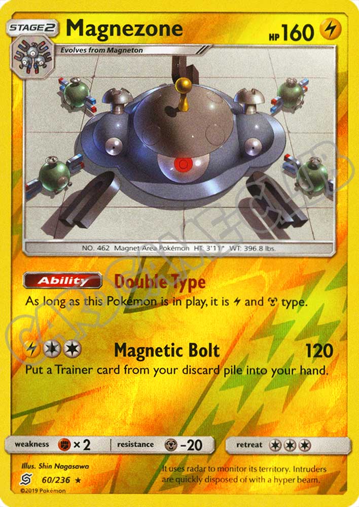 060 / 236 Magnezone rara foil reverse (EN) -NEAR MINT-