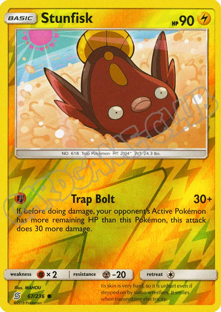 067 / 236 Stunfisk comune foil reverse (EN) -NEAR MINT-