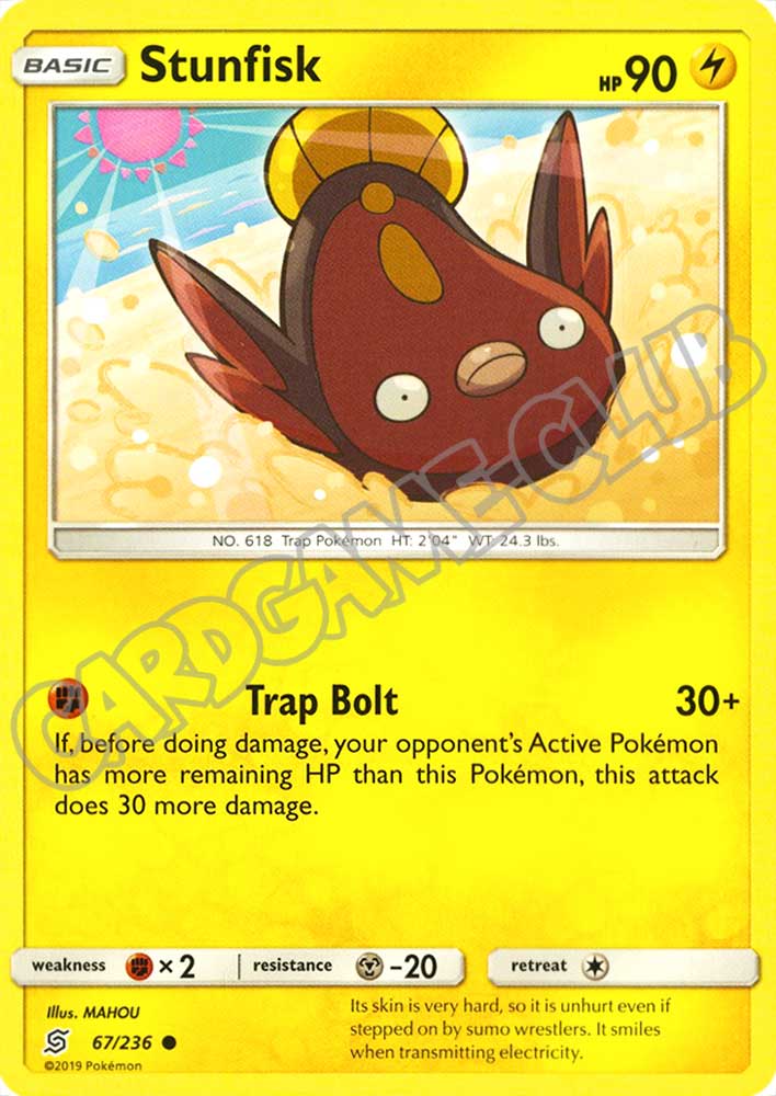 067 / 236 Stunfisk comune normale (EN) -NEAR MINT-