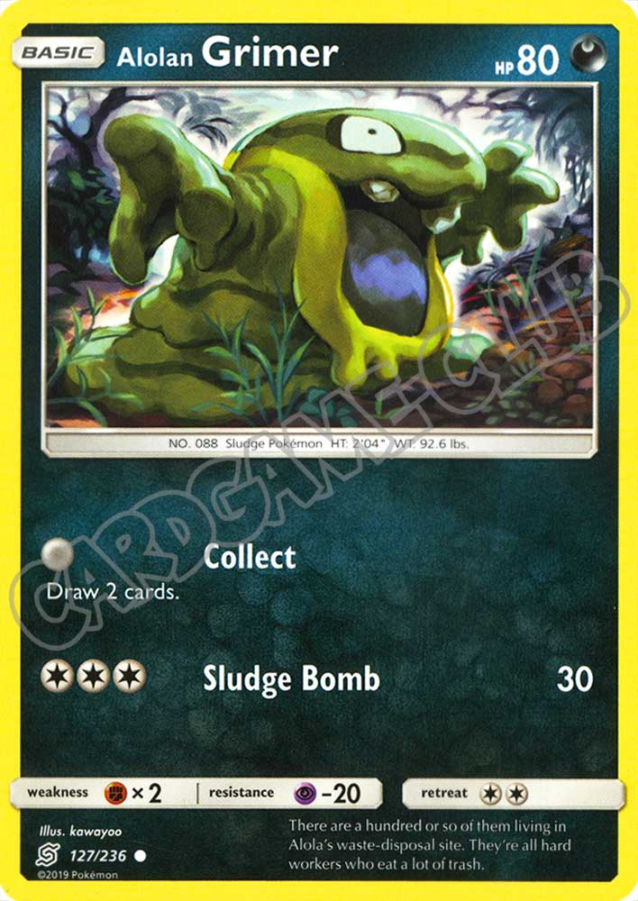 127 / 236 Alolan Grimer comune normale (EN) -NEAR MINT-