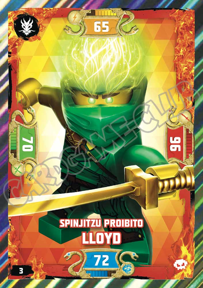 003 / 252 Spinjitzu Proibito Lloyd foil (IT) -NEAR MINT-
