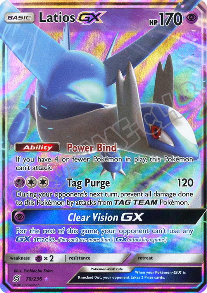 078 / 236 Latios GX rara GX foil (EN) -NEAR MINT-