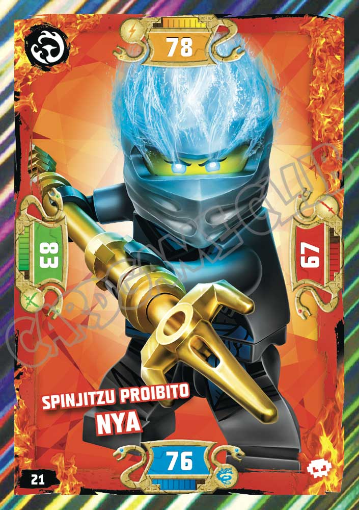 021 / 252 Spinjitzu Proibito Nya foil (IT) -NEAR MINT-