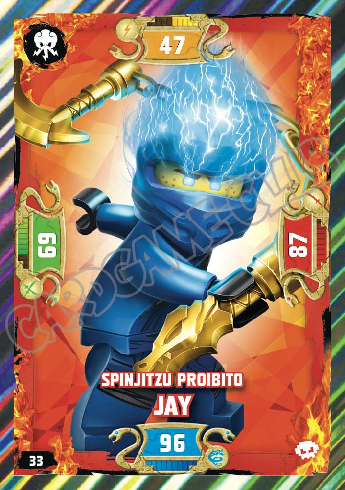 033 / 252 Spinjitzu Proibito Jay foil (IT) -NEAR MINT-