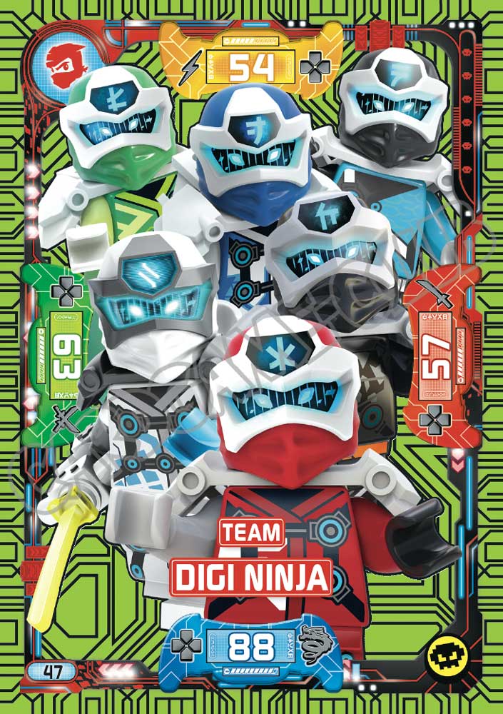 047 / 252 Team Digi Ninja neon (IT) -NEAR MINT-