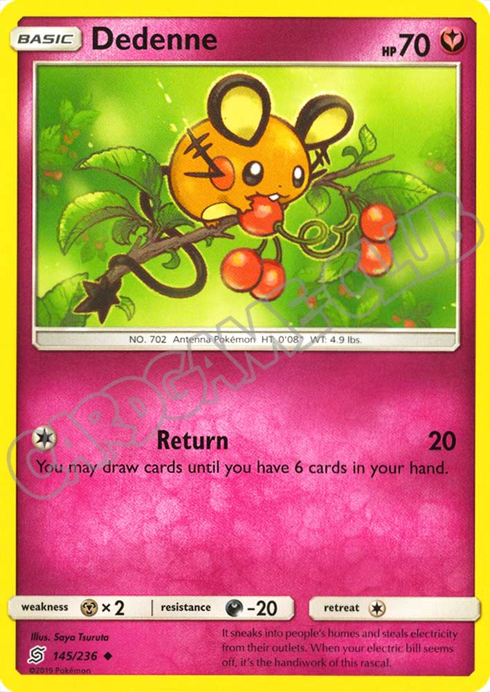 145 / 236 Dedenne non comune normale (EN) -NEAR MINT-